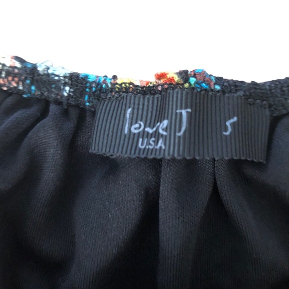 Love J. Floral Mesh Crotchet Crop SZ S - Picture 12 of 13